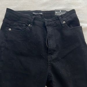 Never worn black fashion nova high rise jeans. They are a Women’s size 9.